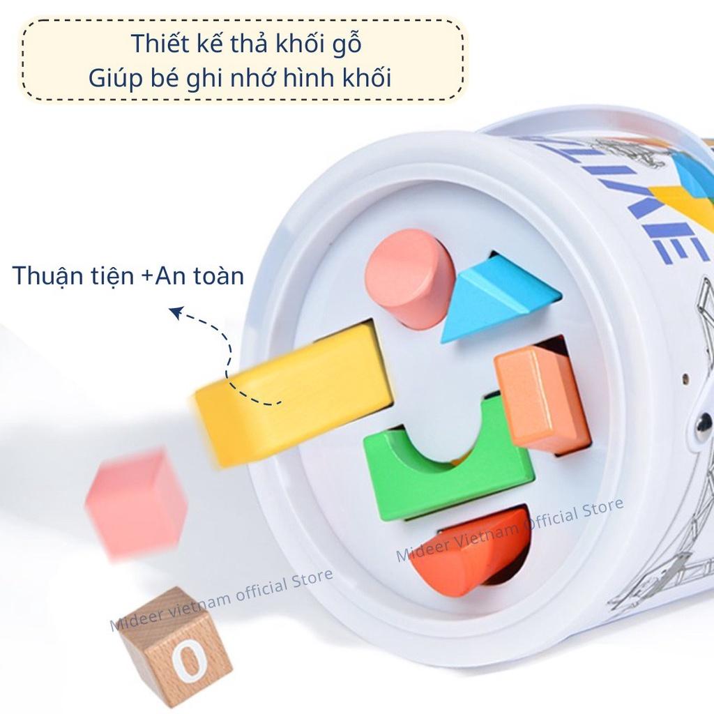 Đồ Chơi Xếp Hình Gỗ Thông minh Cho bé Sáng Tạo Creative Building Blocks Mideer