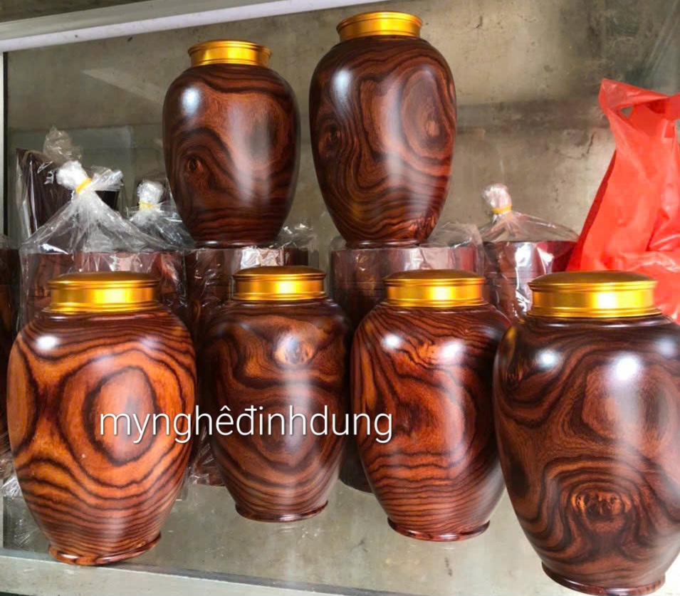 Hộp đựng trà (chè) bằng gỗ trắc cao 20×11cm