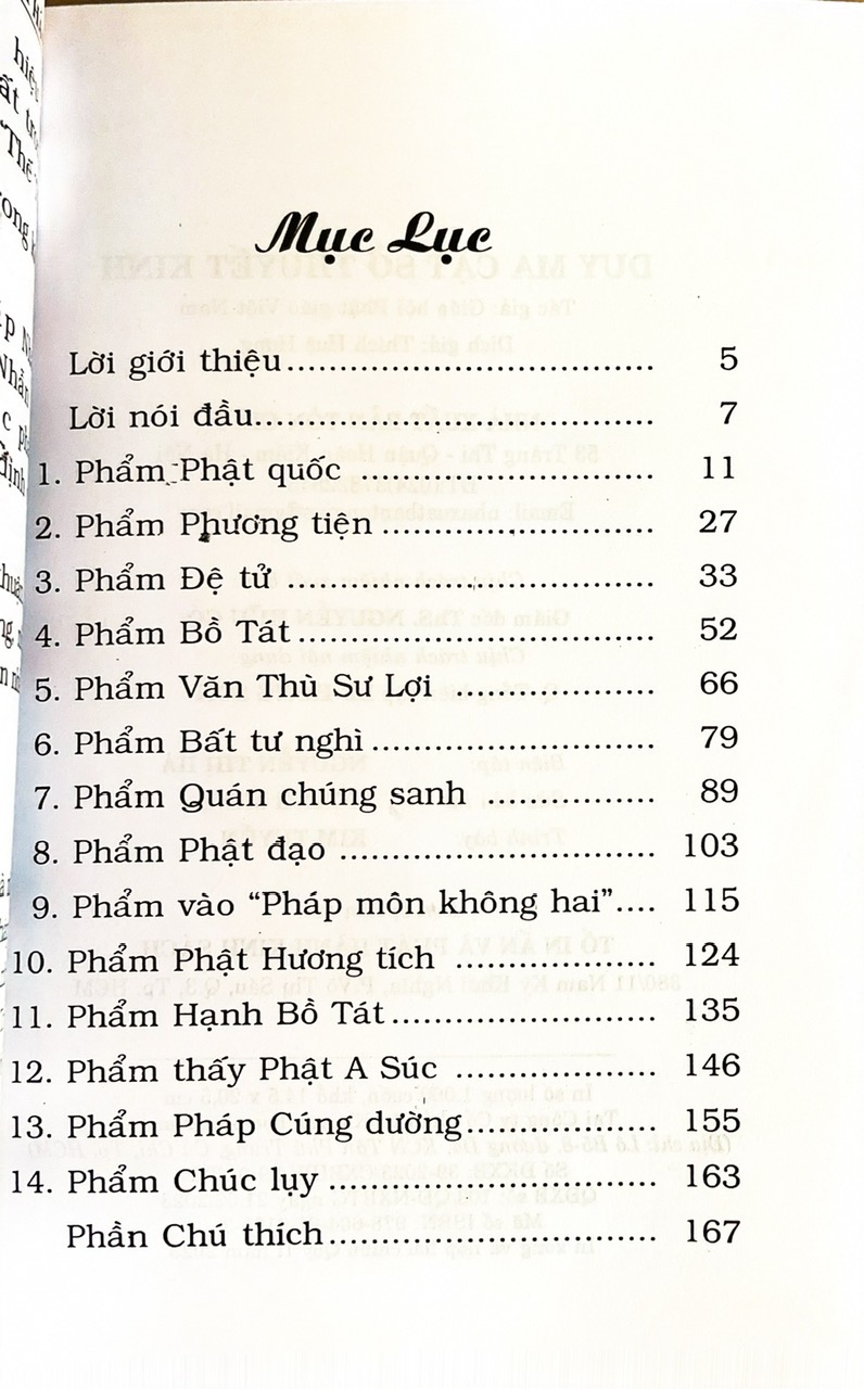 Duy Ma Cật Sở Thuyết Kinh