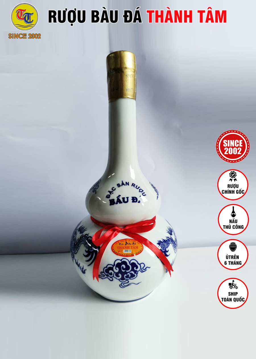 Đặc Sản Bình Định - Rượu Bàu Đá Thành Tâm Hồ Lô 2.5 Lit - OCOP 3 Sao