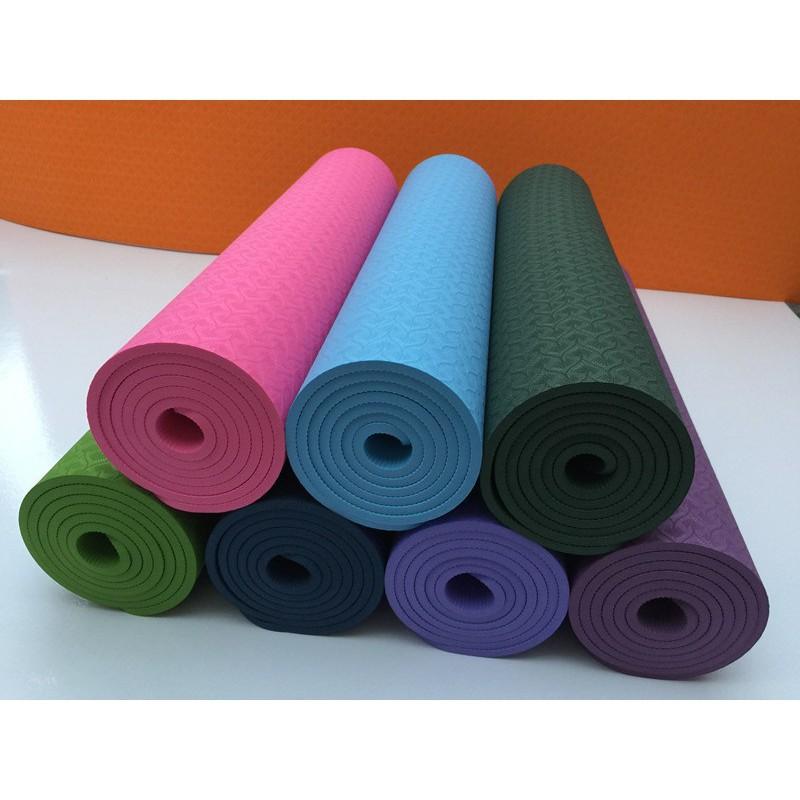 Thảm tập yoga đúc 1 lớp dày 8mm TPE siêu cao cấp