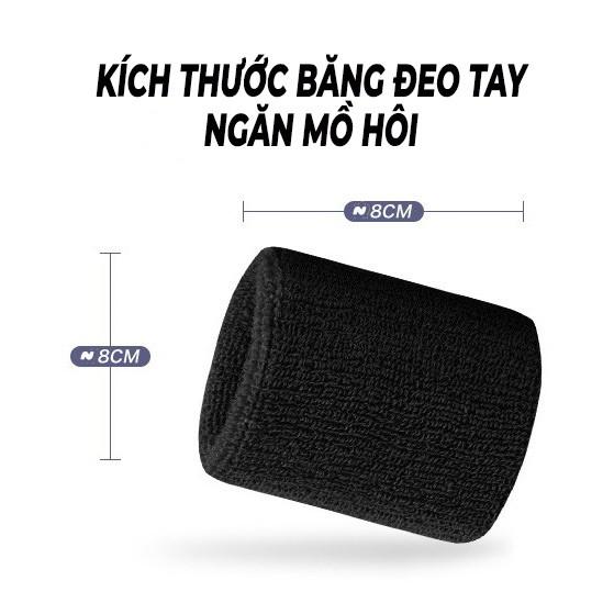 Băng đeo cổ tay thể thao thấm mồ hôi, băng cổ tay chất liệu cotton co giãn 4 chiều thấm hút mồ hôi TXstasr