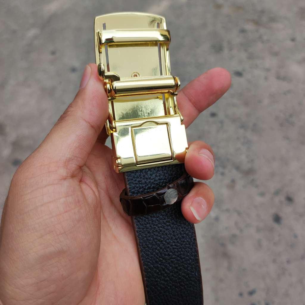Thắt Lưng Da Bụng Cá Sấu N22N_V