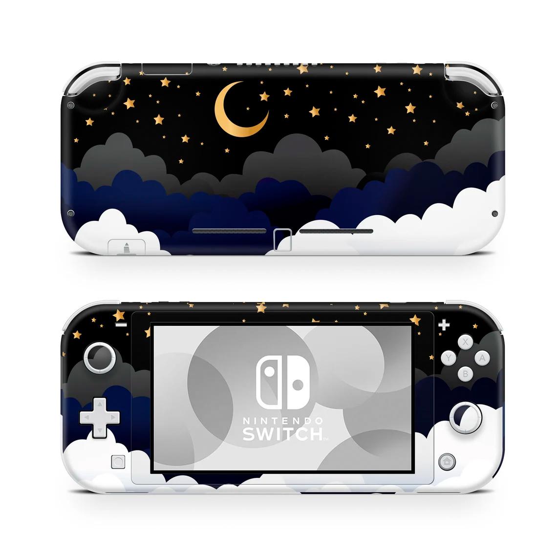 Skin decal dán Nintendo Switch Lite mẫu Trăng khuyết (dễ dán, đã cắt sẵn)