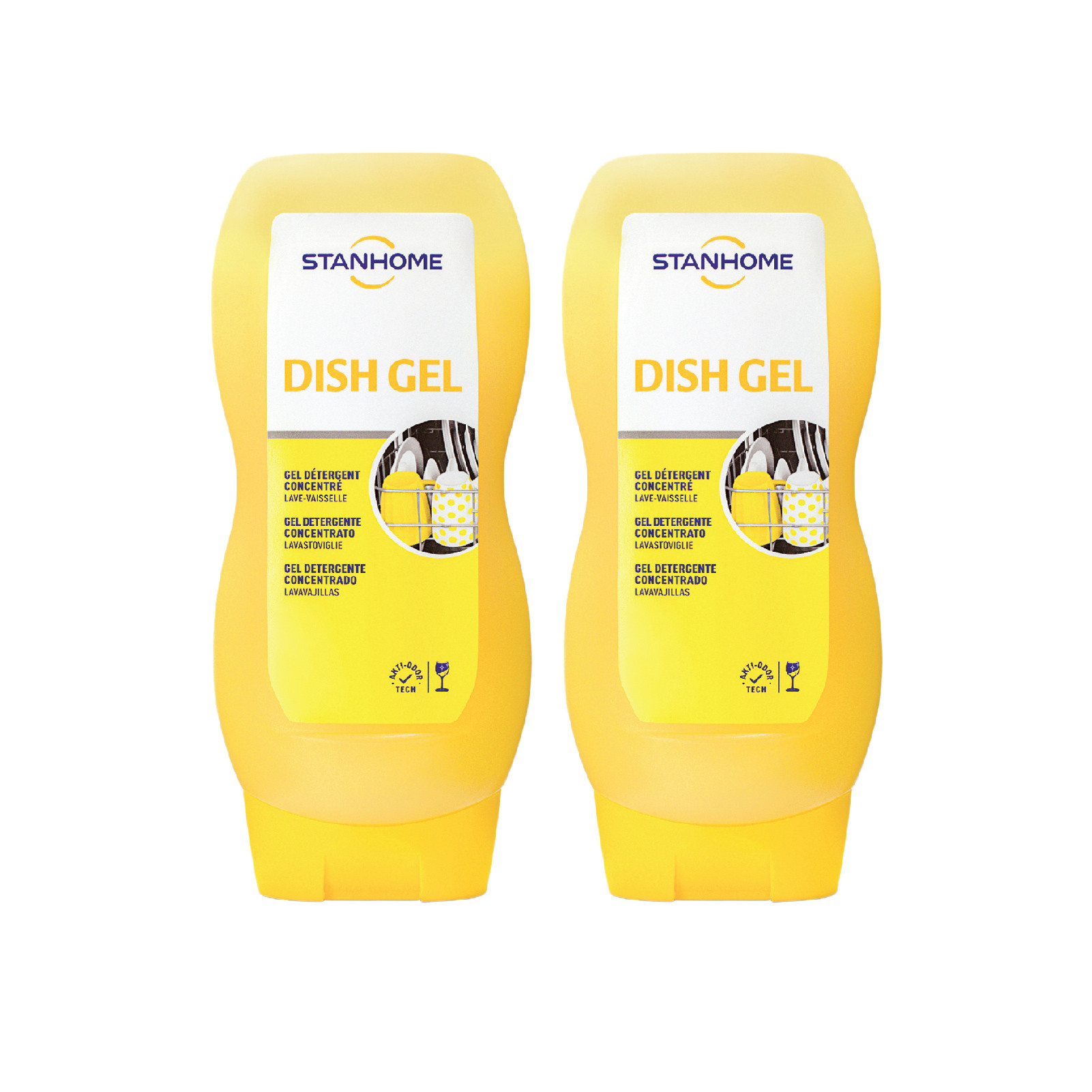 Combo 2 Gel rửa bát chuyên dụng cho máy All in one Stanhome Dish gel 720ml/chai