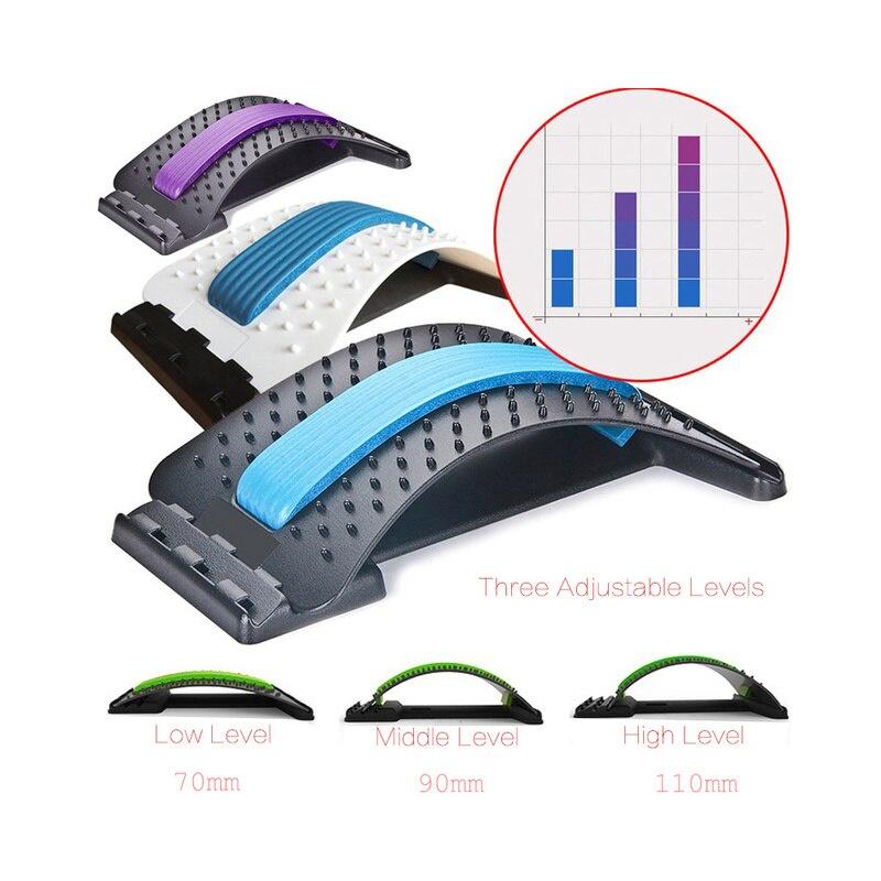 Stretching Equipment Back Massager Stretcher Home Fitness Equipment SoothingSpine Waist Equipment To Relieve Pain and Relaxation