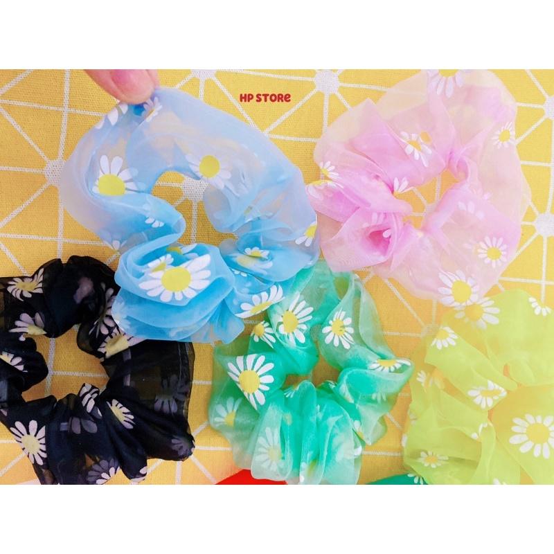 Cột Tóc Hoa Cúc Daisy Vải Voan