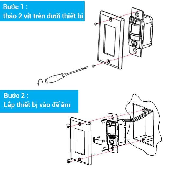 Công tắc cảm biến hồng ngoại lắp đèn cầu thang ATA AT-180 - Hàng chính hãng