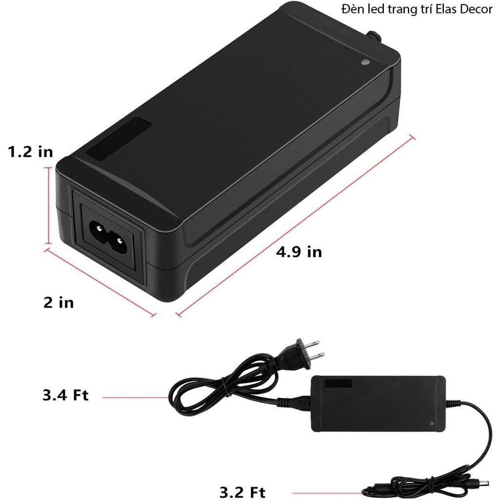 Bộ Adapter 12V-5A , Bộ Adapter Chuyển Đổi Nguồn 12V-5A (DC) (Đen),Nguồn 12V 5A Adapter Led Dán, Nguồn Led Dây