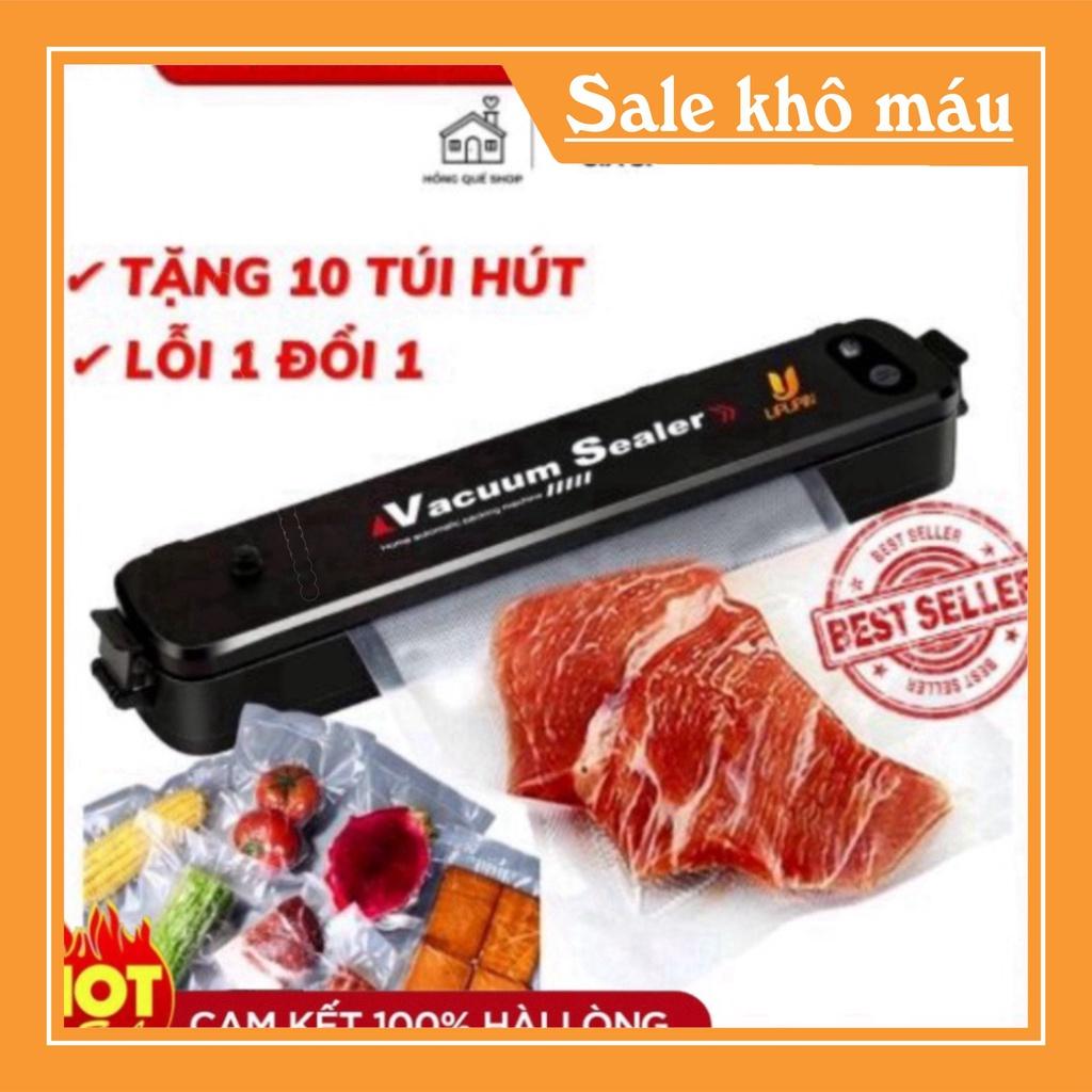 Máy Hút Chân Không Thực Phẩm Kèm Hàn Miệng Túi Vacuum Sealer ( tặng 10 túi hút )   - MTR Mart