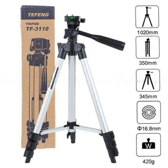 Bộ Tripod TF-3110A kèm 1 kẹp điện thoại và túi đựng h234