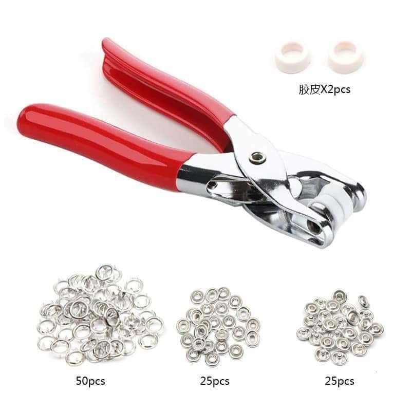 Kìm bấm cúc sắt, cúc vành 4 chi tiết đa năng