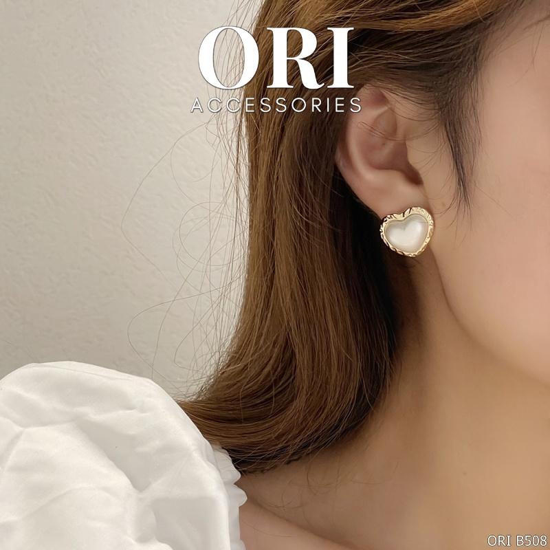 Bông tai nữ hình trái tim Giselle xinh xắn ORI ACCESSORIES B508