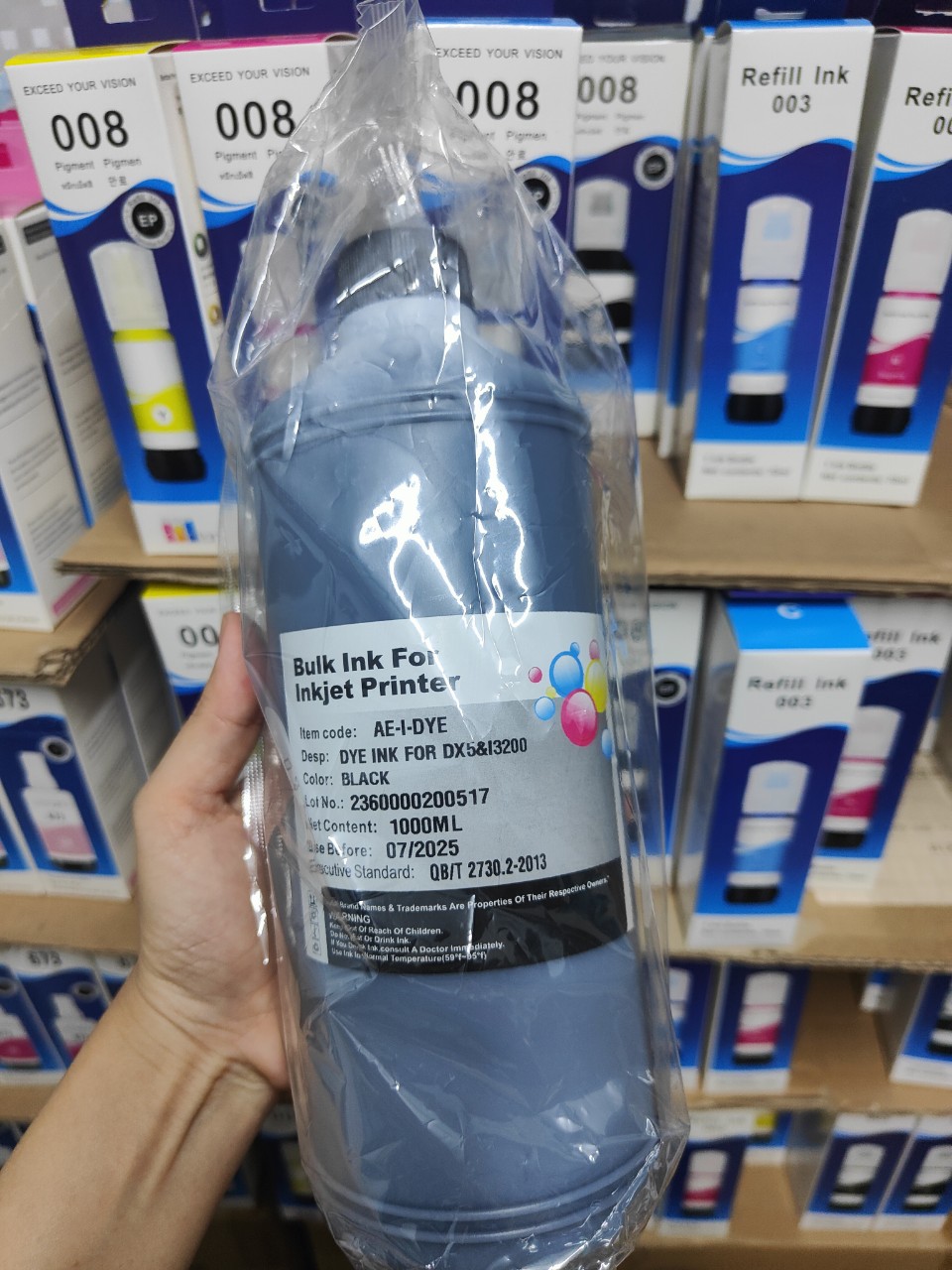 Mực nước Epson Dx5 I3200 loại 1 lít - Tiết kiệm, chất lượng cao-hàng nhập khẩu