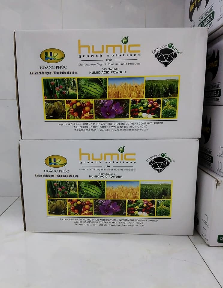 Phân sinh học Diamond Grow-Humi (K) Powder (Acid Humic)- Túi 1kg - Nhập khẩu trực tiếp từ Mỹ