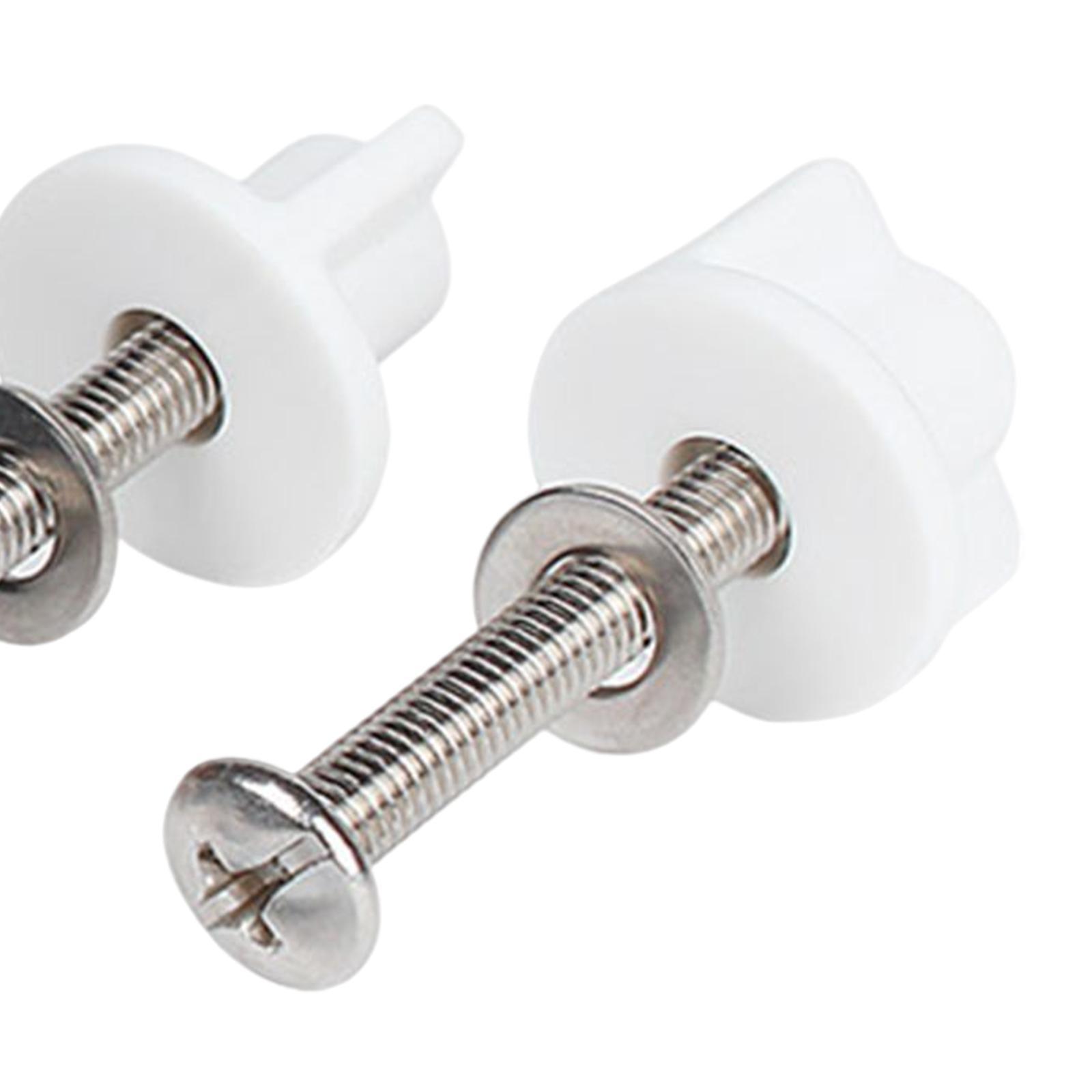 2x Toilet Seat Screws Bolts Fastener Replacement Toilet Hardware Replacement