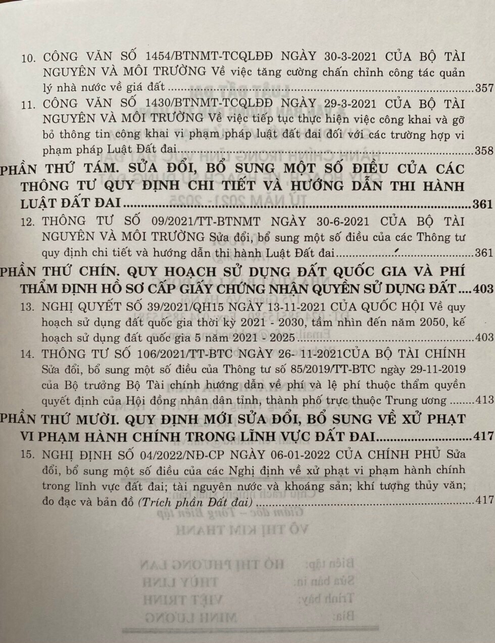 Luật Đất đai & văn bản hướng dẫn thi hành – Quy định mới về xử phạt vi phạm hành chính trong lĩnh vực đất đai – Quy hoạch, kế hoạch sử dụng đất từ năm 2021- 2025