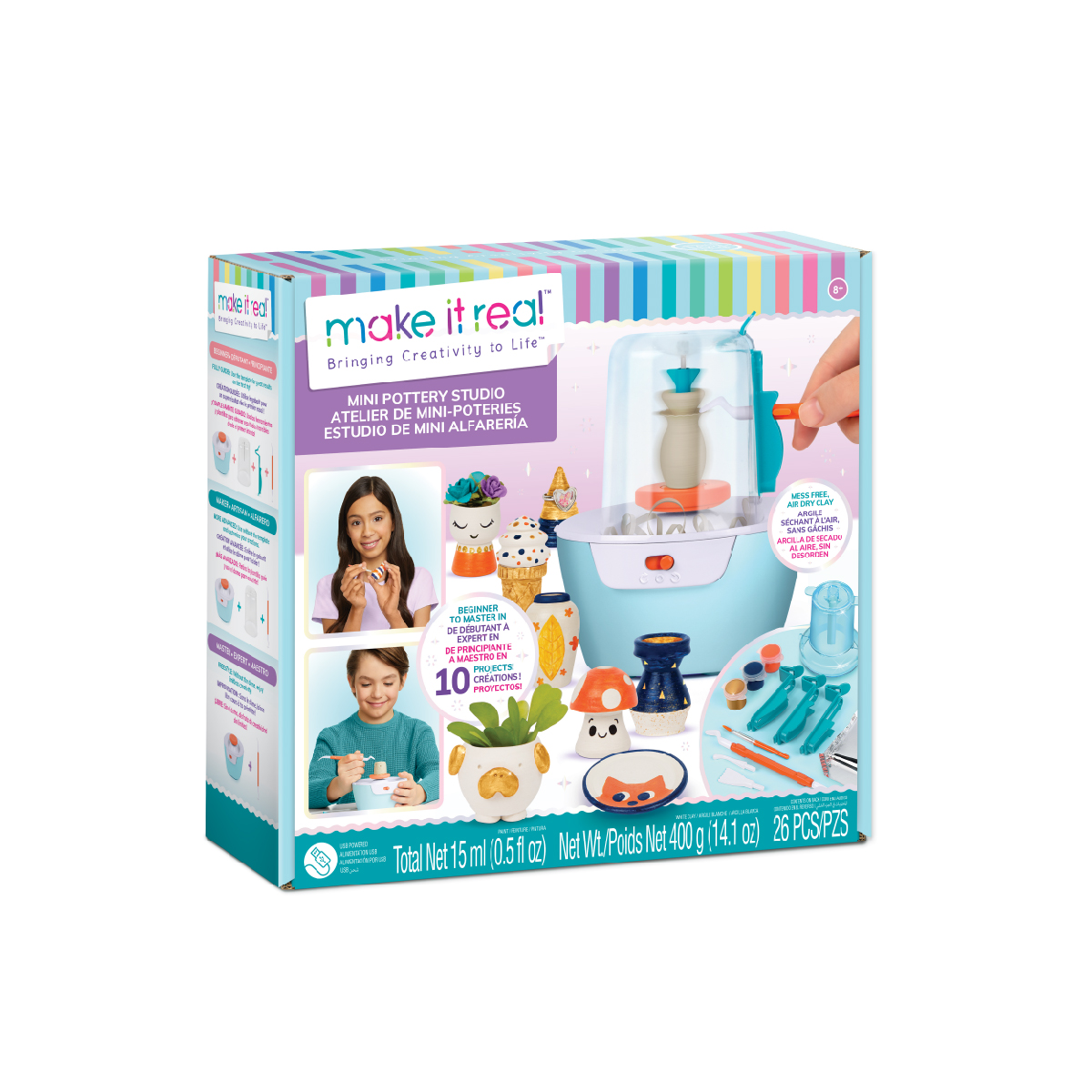 Đồ Chơi Bộ Làm Gốm Mini MAKE IT REAL 1465MIR