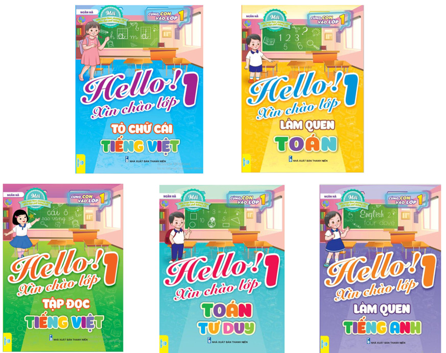 Sách - Combo 5 cuốn Hello! Xin chào lớp 1 - ndbooks