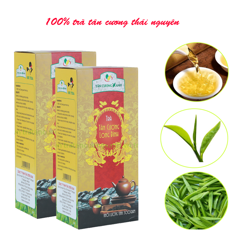 Combo 2 hộp trà tân cương long đình (500 g/hộp)