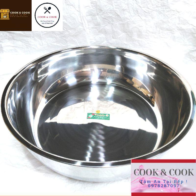 Chậu inox 304 thau inox 304 size 60, 64 cm