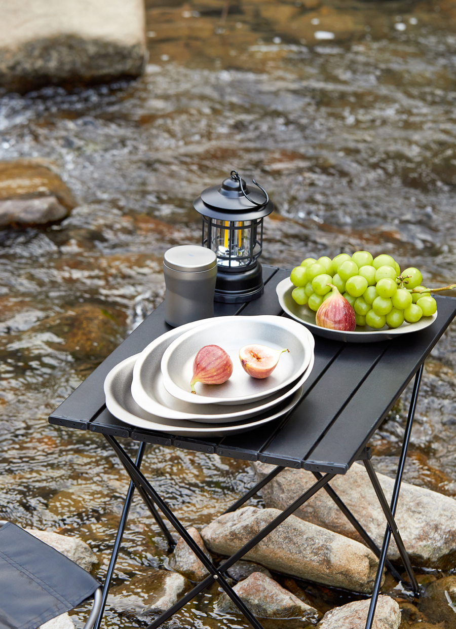 Đĩa ăn có tay cầm titanium KEITH Ti5392 / Ti5395