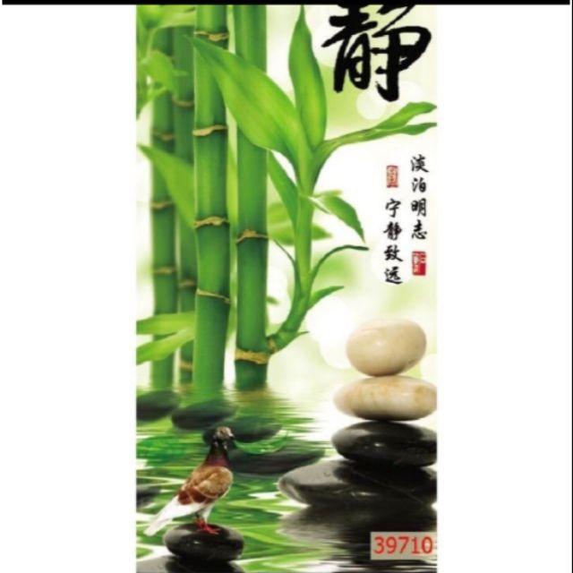 Tranh 3D dán tường trang trí quán spa