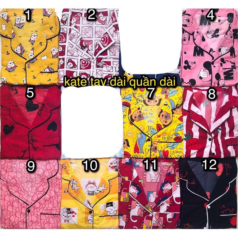 Đồ bộ PIJAMA KATE TAY DÀI QUẦN DÀI FORM RỘNG