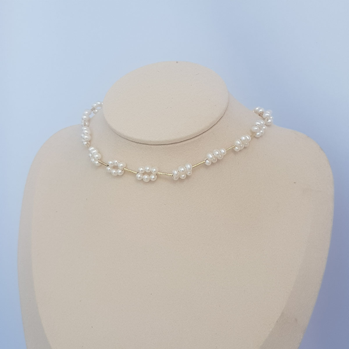 Chuỗi Vòng Cổ Ngọc Trai Tự Nhiên Cao Cấp - Chuỗi Kết Chùm Hoa - Trang Sức Cô Tấm - SEVENLOVE PERL - COTAM1405 + Tặng kèm bông tai nụ bạc 8ly