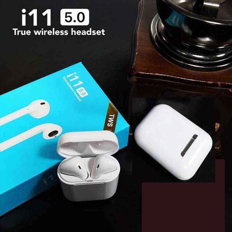 Tai Nghe Bluetooth i11 TWS Bluetooth 5.0 Cảm ứng chạm Stereo Super Bass - Hàng chính hãng