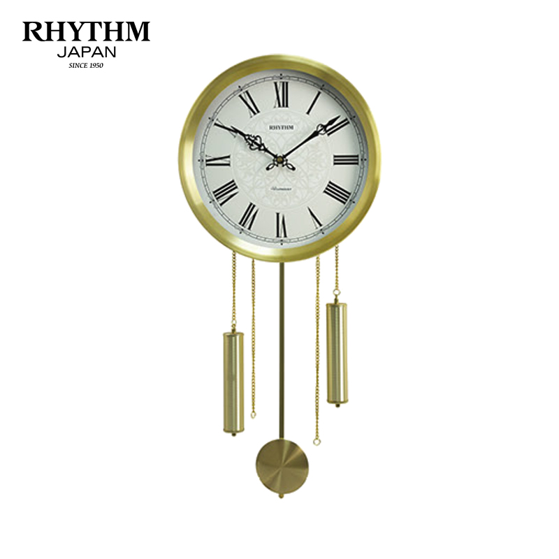 Đồng hồ treo tường Rhythm CMJ594NR18- Kt 30.5 x 66.5 x 10.0cm, 1.18kg. Vỏ nhôm. Dùng PIN.