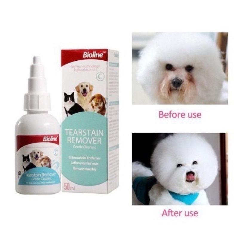 Nhỏ mắt Bioline giảm đau mắt chống chảy nước mắt cho chó mèo