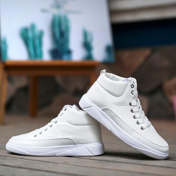 Giày thể thao canvas cổ cao thời trang cho nam