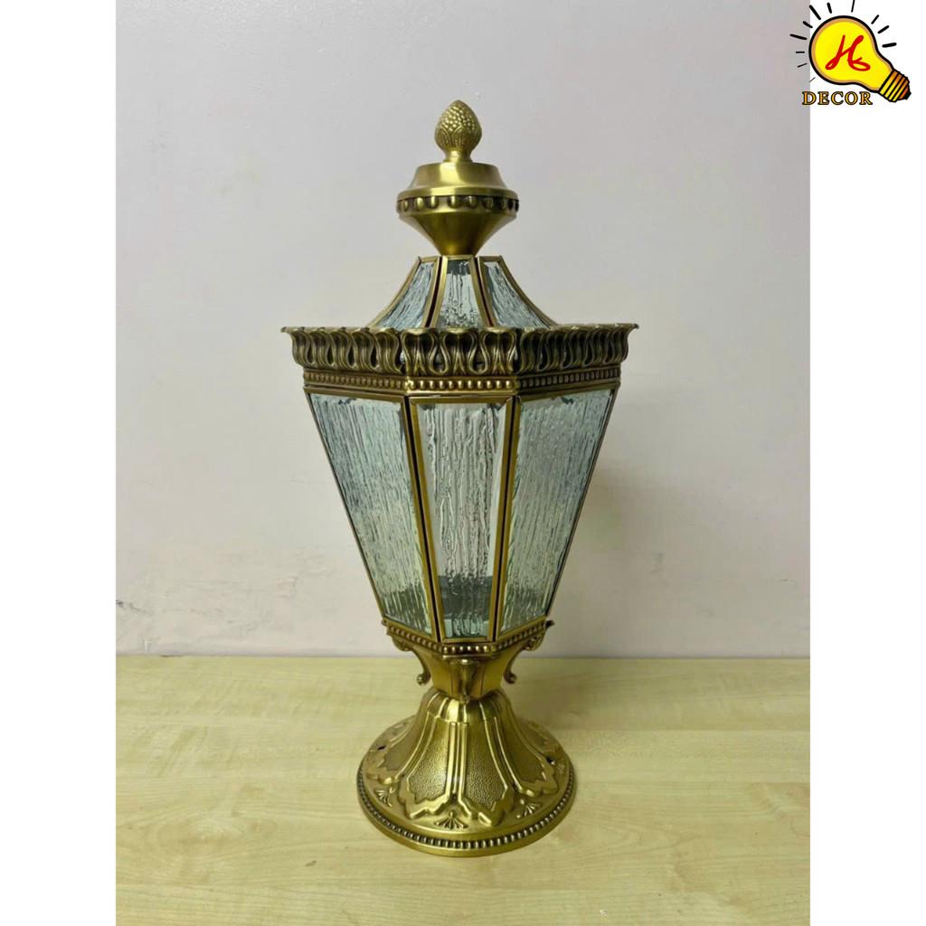 Đèn trụ cổng đồng HQ - mã TCD10 - ánh sáng vàng rõ nét, tiết kiệm điện năng, dễ lắp đặt, phù hợp mọi không gian HQ DECOR (HÀNG NHẬP KHẨU)