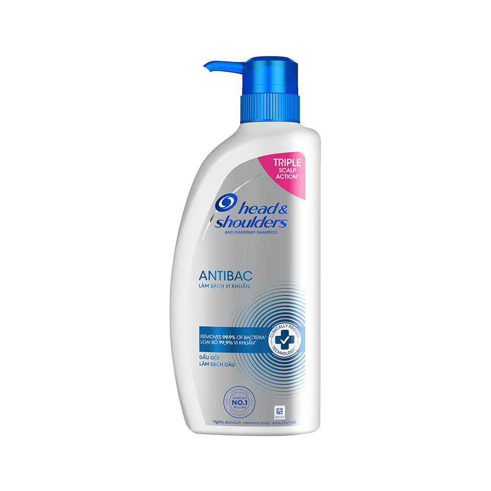 Dầu Gội HEAD &amp; SHOULDERS Antibac Làm Sạch Vi Khuẩn Chai 850ML