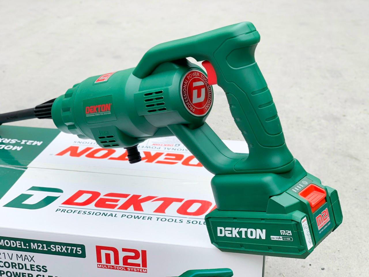 MÁY XỊT RỬA XE DÙNG PIN 21V DEKTON M21-SRX775 - HÀNG CHÍNH HÃNG