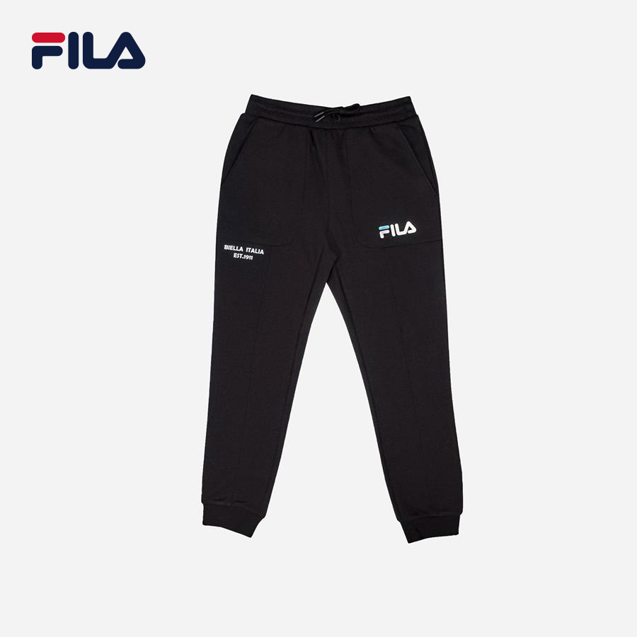 Quần dài thời trang unisex Fila KNIT LONG PANTS - FW2PTE3062M-BLK