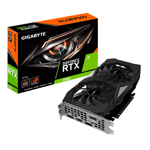 Card màn hình GIGABYTE GeForce RTX 2060 6GB GDDR6 OC - Hàng chính hãng