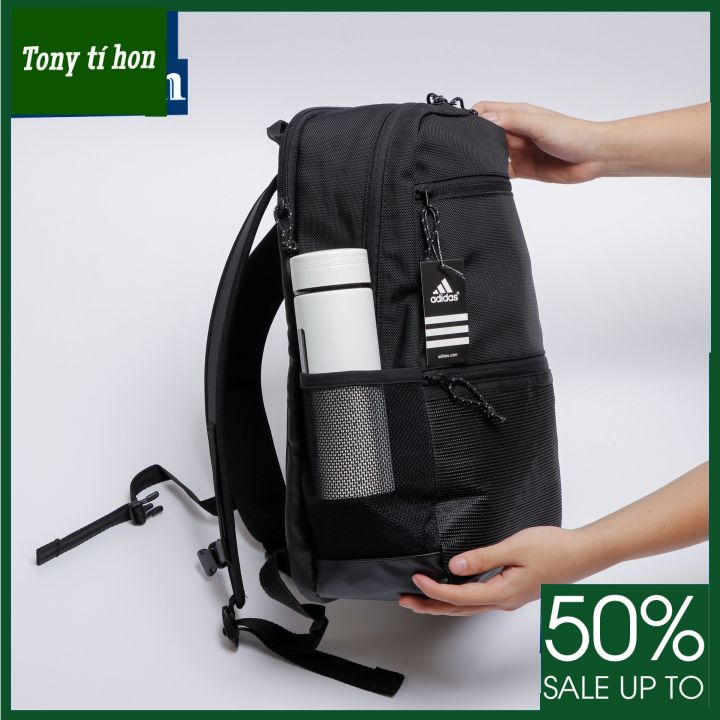Tony tí hon - Balo ADD logo in mặt trước phối lưới có ngăn laptop riêng