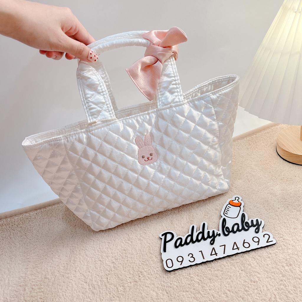 Túi mẹ Bỉm cầm tay Chezbebe Hàn Quốc size 34 x 22.5x 16.5 cm