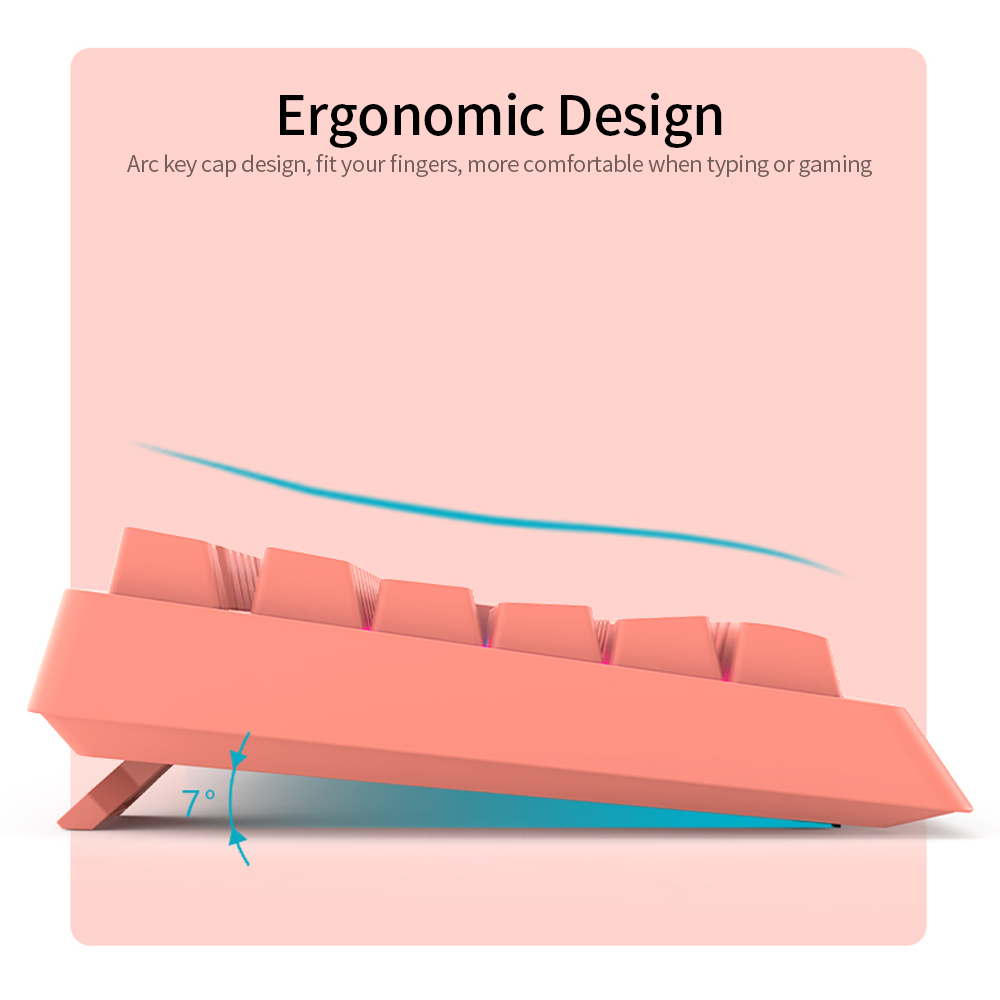 Bàn Phím Có Dây DaiDai STK090 USB 104 Phím Với Hiệu Ứng Ánh Sáng Hỗn Hợp