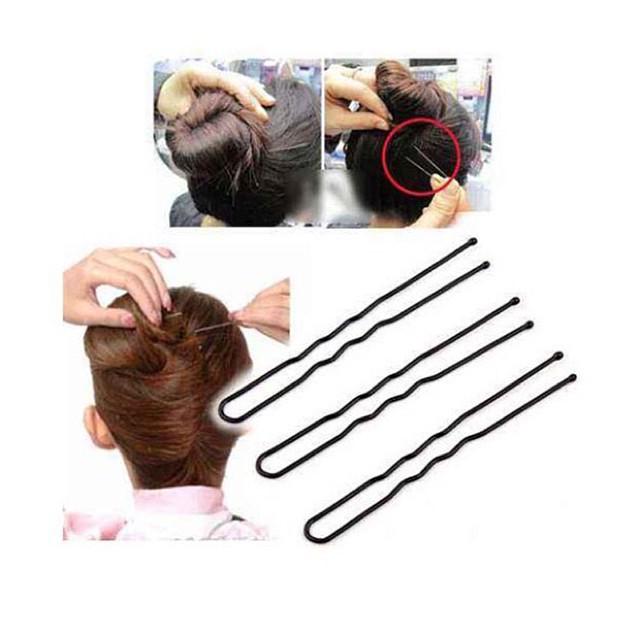 Trâm cài tóc chữ U túi 20 chiếc chất liệu hợp kim