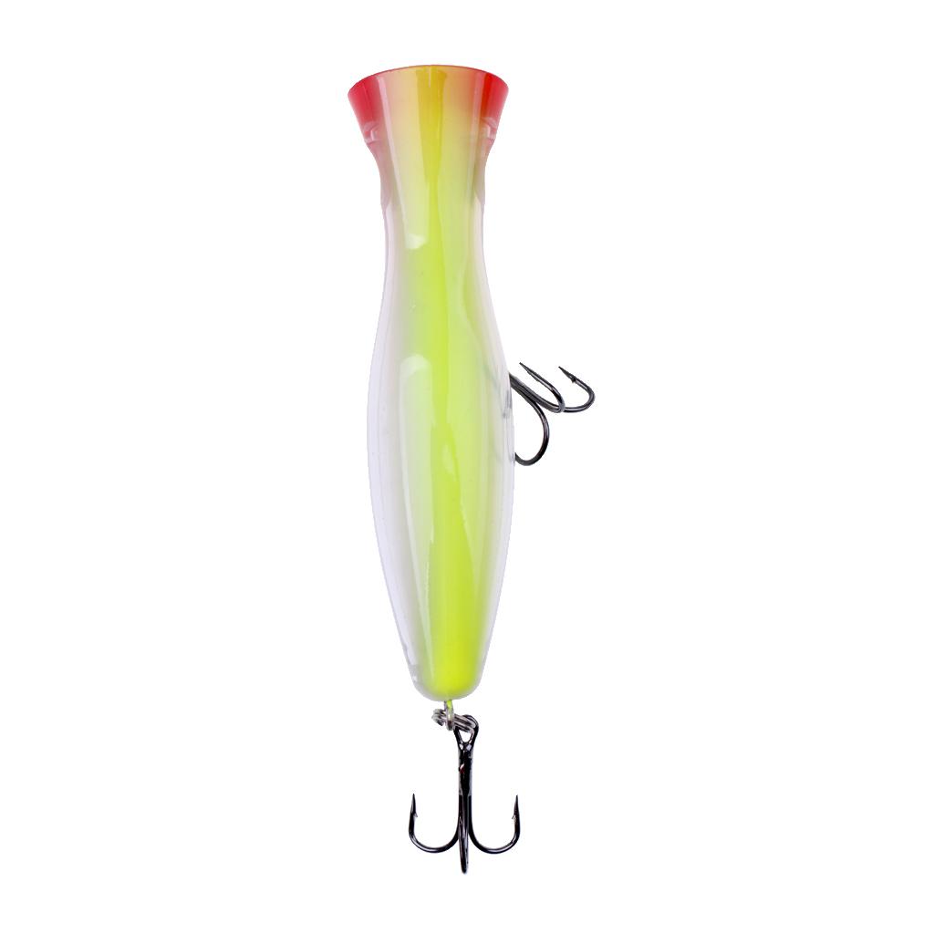Hard Fishing Lures Big Game Popper Lure Trolling Top Water Baits Yellow