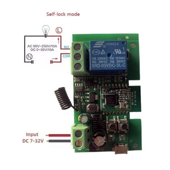 Bo Mạch Công Tắc 1 Cổng Điện Áp Thấp 5V - 32V 10A Zigbee 3.0 Và RF Tuya Sonoff ZJY01 (Hỗ trợ Homeassistant)