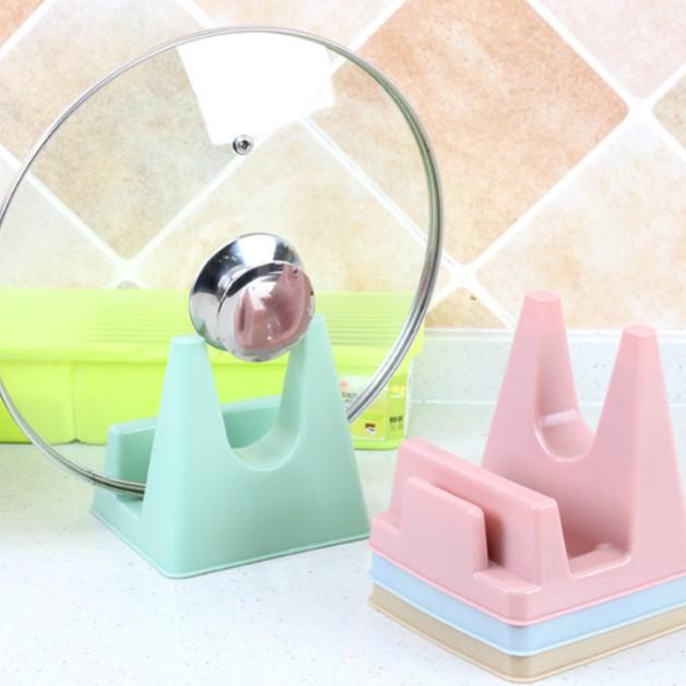Giá Đỡ Nhựa Để Nắp Nồi Tiện Lợi