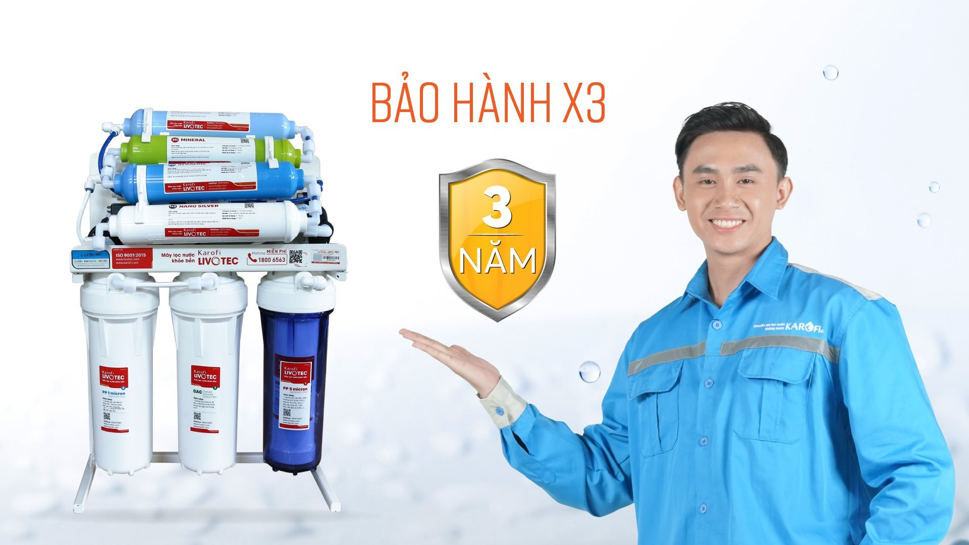 Máy lọc nước để gầm Karofi Livotec 212 - Hàng chính hãng