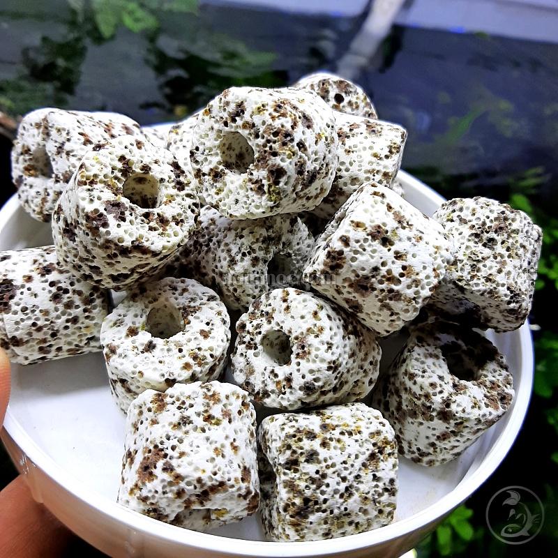 Sứ Trụ Muối Tiêu - Vật Liệu Lọc Nước Cho Bể Cá Cảnh - Thuỷ sinh Nấm Aquatools