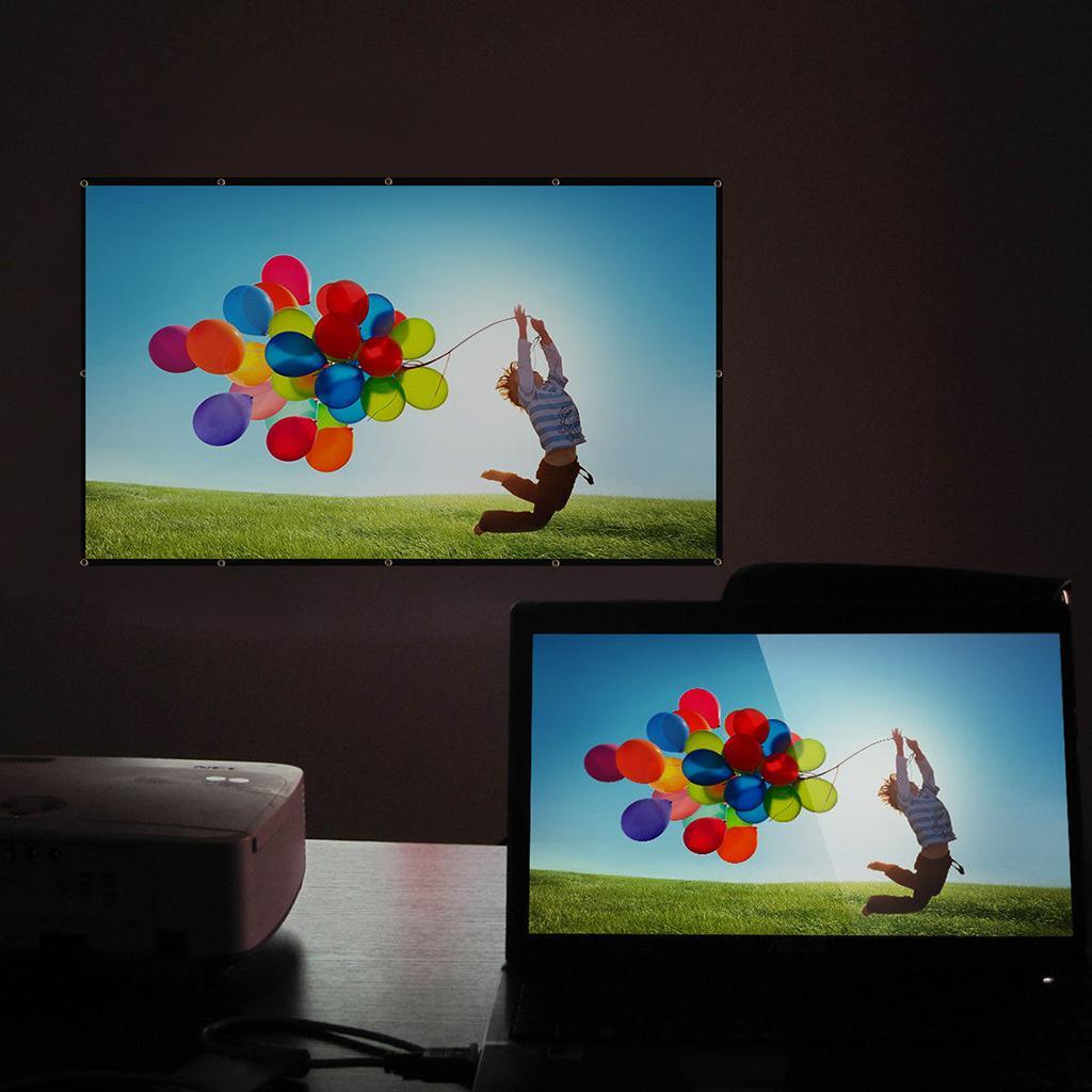 Durable Soft Projector Screen Film Home Cinema Movie Screen Projection