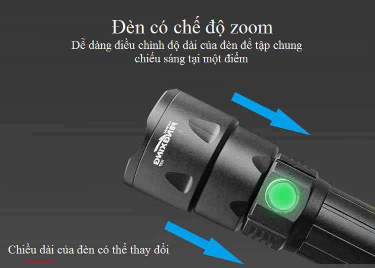 Đèn pin chiếu xa, có chế độ zoom tiện dụng với 3 chế độ ánh sáng M37 ( TẶNG KÈM MÓC KHÓA TUA VÍT VẶN KÍNH 3IN1 )