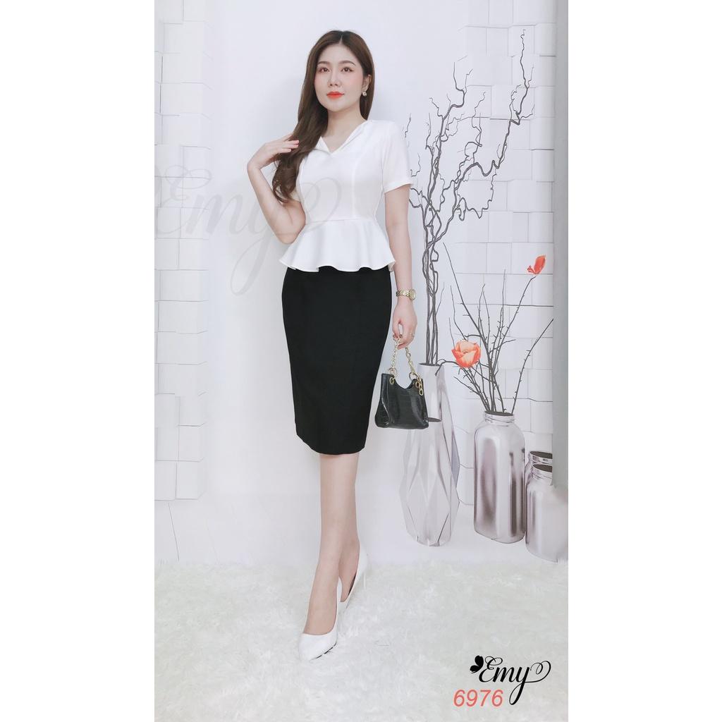 EMY EM6988 Sét Áo+Cv Cổ Bẻ